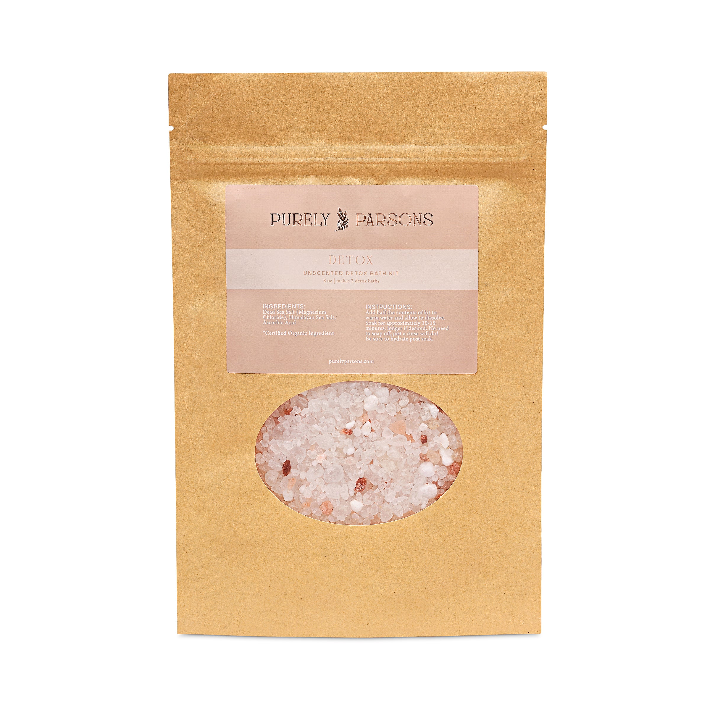 Unscented Detox Bath Kit – Purely Parsons