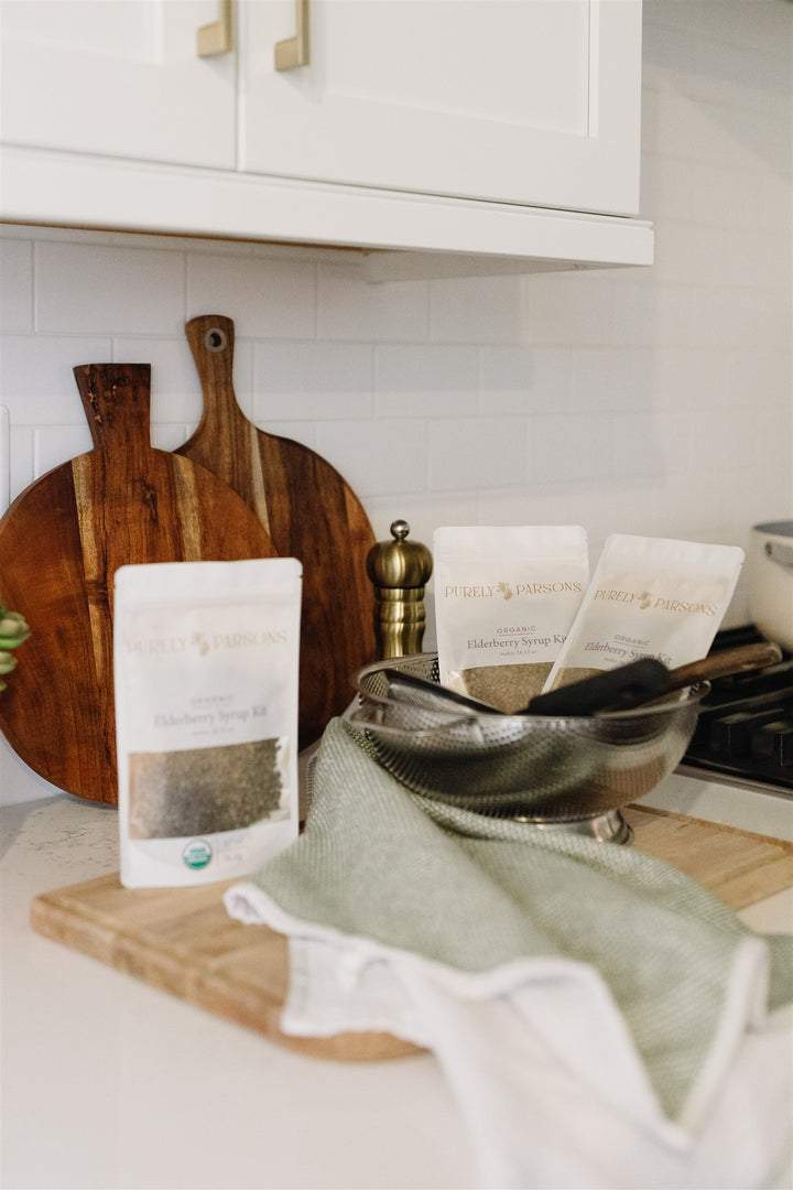 Organic Elderberry Syrup Kit